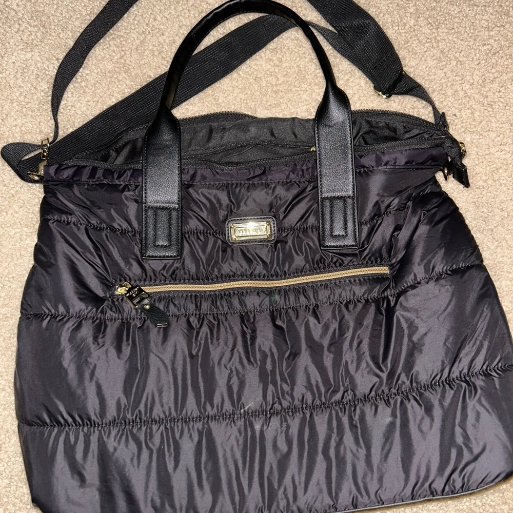 Madden Girl Black Quilted Crossbody Bag